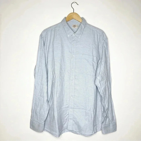 Faherty Blue Flannel Long Sleeve Mens Shirt Size XXL - Picture 1 of 6